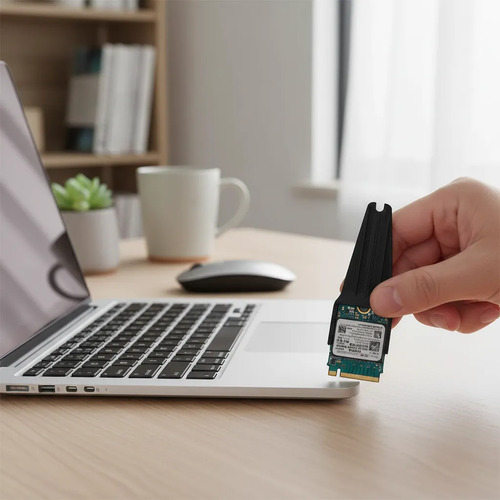 Adaptador Disco Duro Tipo M2 Sata O Nvme De 2230 A 2280 Negro - Imagen 2